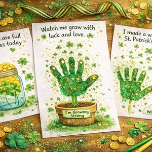 SEL-handavtryckspysselpaket för St. Patrick’s Day | Förskole- och klassrumsaktiviteter utan förberedelse