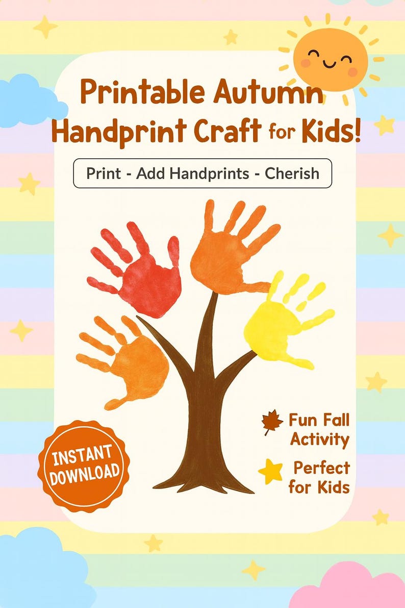 Handprint Keepsake Tree – Fun Fall Craft for Preschool & Daycare - Etsy