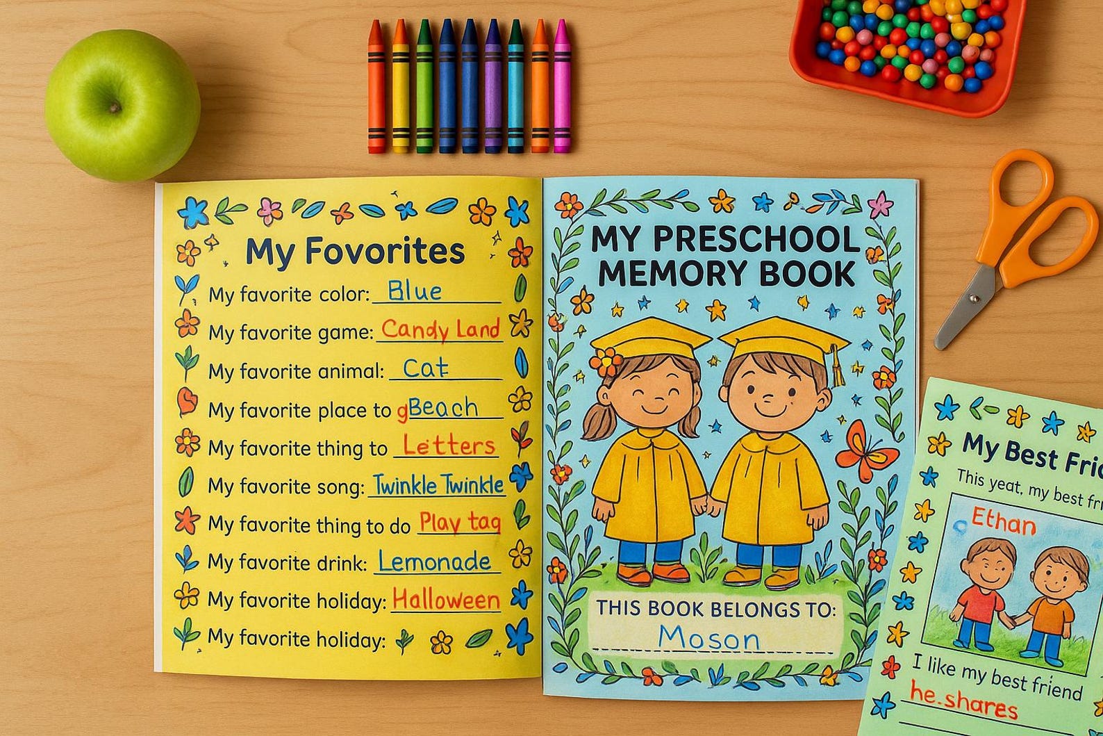Preschool Keepsake Journal | Printable PDF | No Prep | Preschool ...