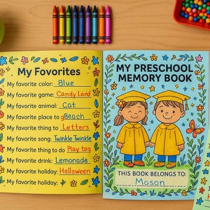 Preschool Keepsake Journal | Printable PDF | No Prep | Preschool Memories | Instant Download