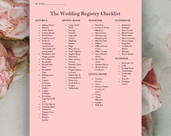 registry checklist etsy