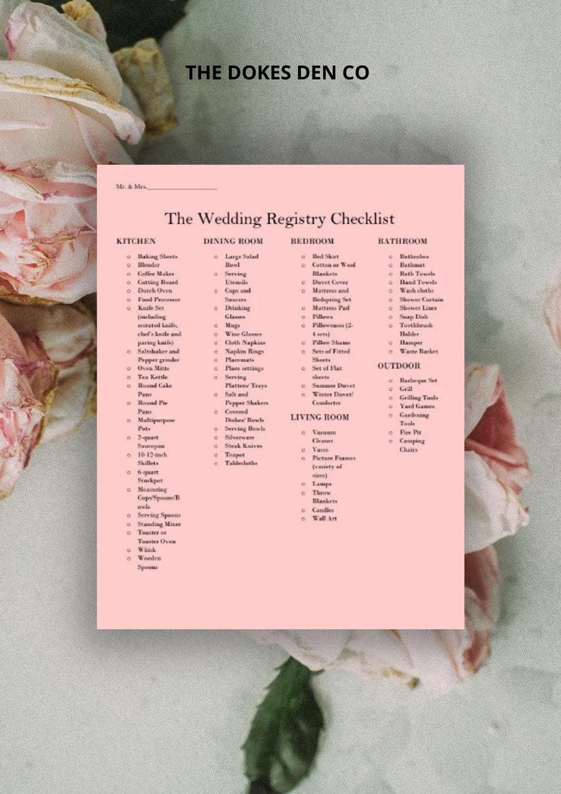 quality assurance wedding registry checklist wedding planning printable etsy hong kong glamour goods www samayjharkhand com