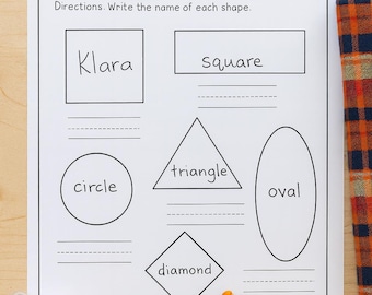 Printable I Know My Shapes Worksheet for Kids | Early Learning Geometry Activity