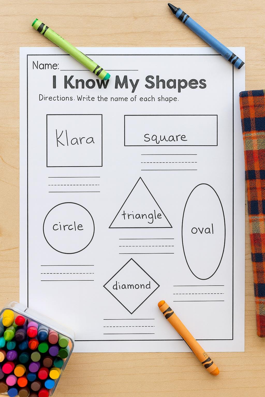 Printable I Know My Shapes Worksheet for Kids | Early Learning Geometry  Activity - Etsy New Zealand, image size:1024x1536