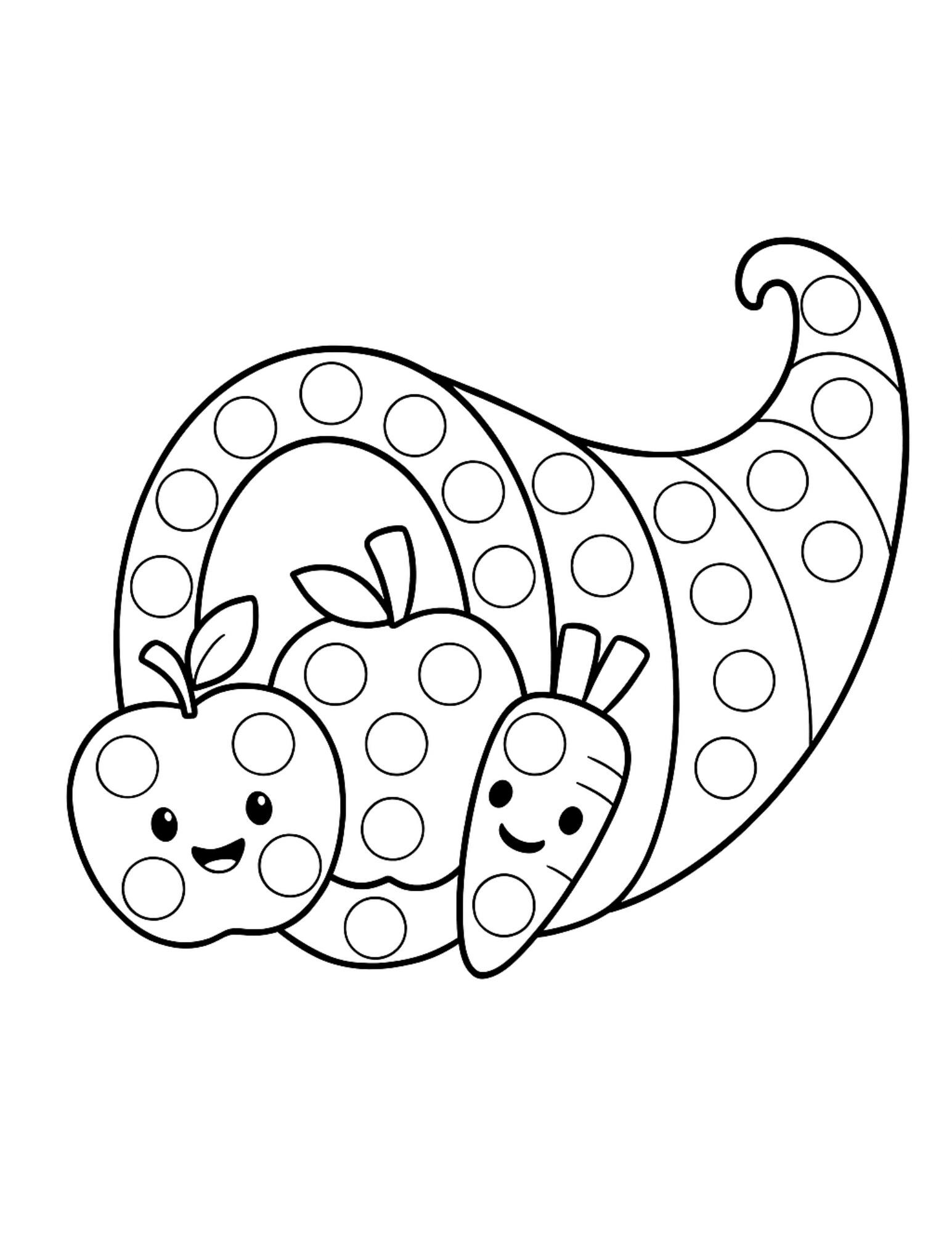 Thanksgiving Dot Art: Preschool Marker Activity Pages (printable) - Etsy
