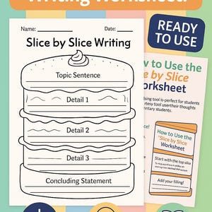 Layer Cake Writing Template: Paragraph Structure Worksheet (digital ...