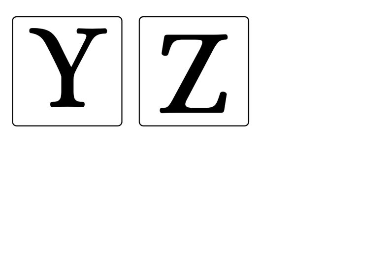 Printable Montessori Alphabet Flashcards ABC Flashcards Etsy