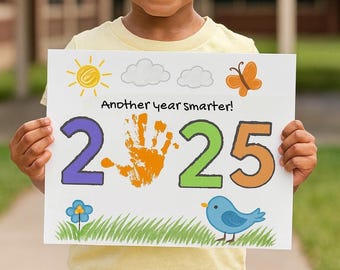 2025 Last Day of School Handprint Art: Keepsake Activity (PDF Download