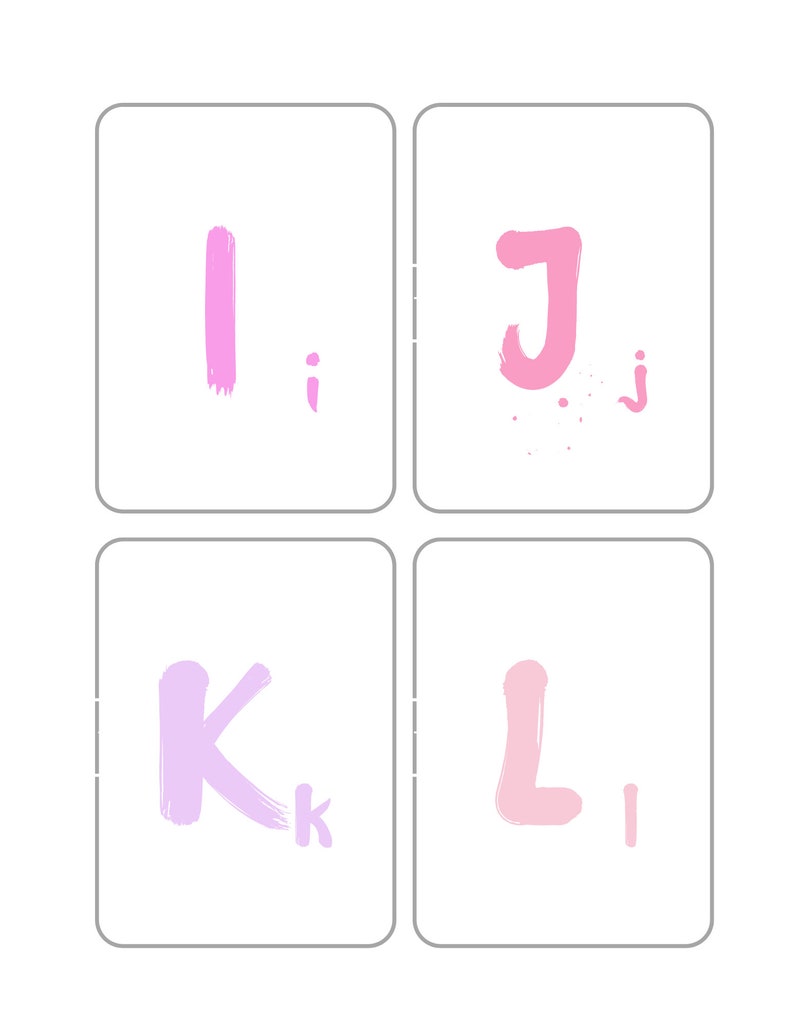 Printable Alphabet Flashcards. Letter Flashcards. Printable. Instant ...
