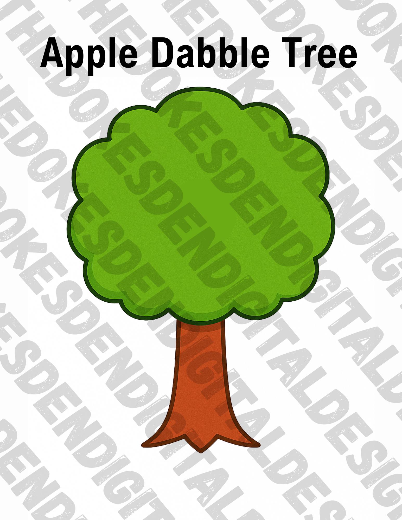 Easy Apple Stamping Tree Craft | Low Prep Fall Printable for Kids - Etsy