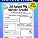Winter Break Writing Worksheet — Draw & Write Activity for Kids - Etsy
