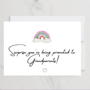 Faire-part bébé, grossesse pour les futurs grands-parents, conception numérique, cartes imprimables, téléchargeables, je suis enceinte, surprise