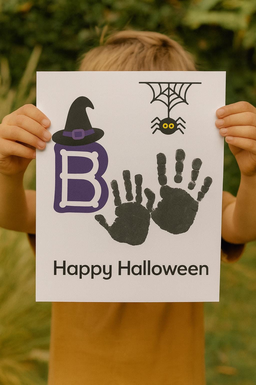 Halloween Handprint Craft: 