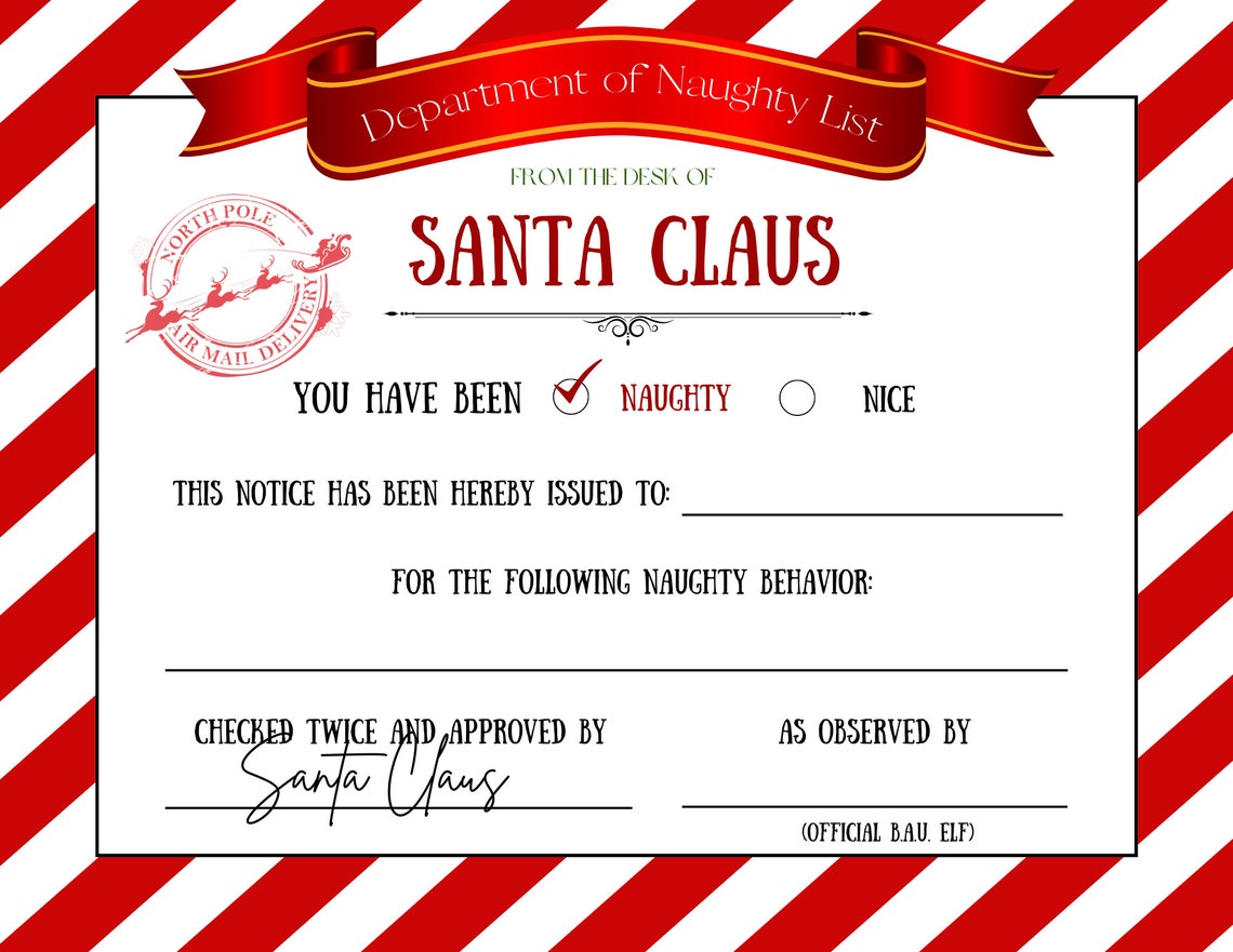 Santa Certificate Templates. Printable. Instant Download. Etsy Santa Certificate Templates. Printable. Instant Download. Etsy
