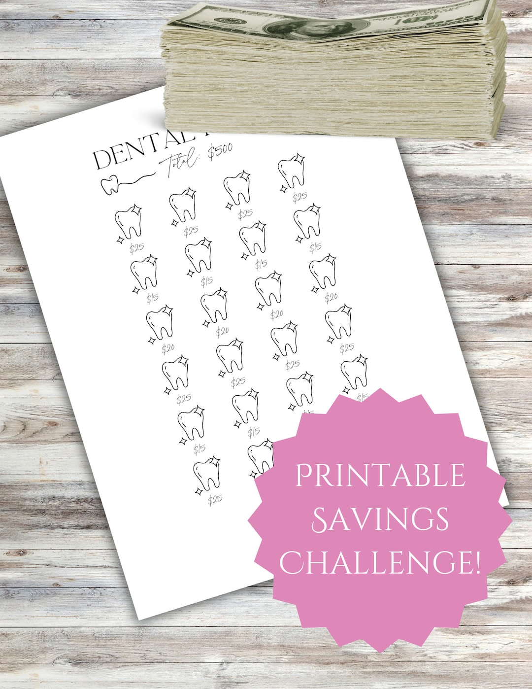 Savings Challenge. Savings Tracker. Color In. Money Challenge ...