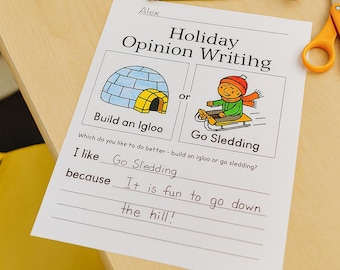 Igloo Writing Paper Templates - Etsy UK