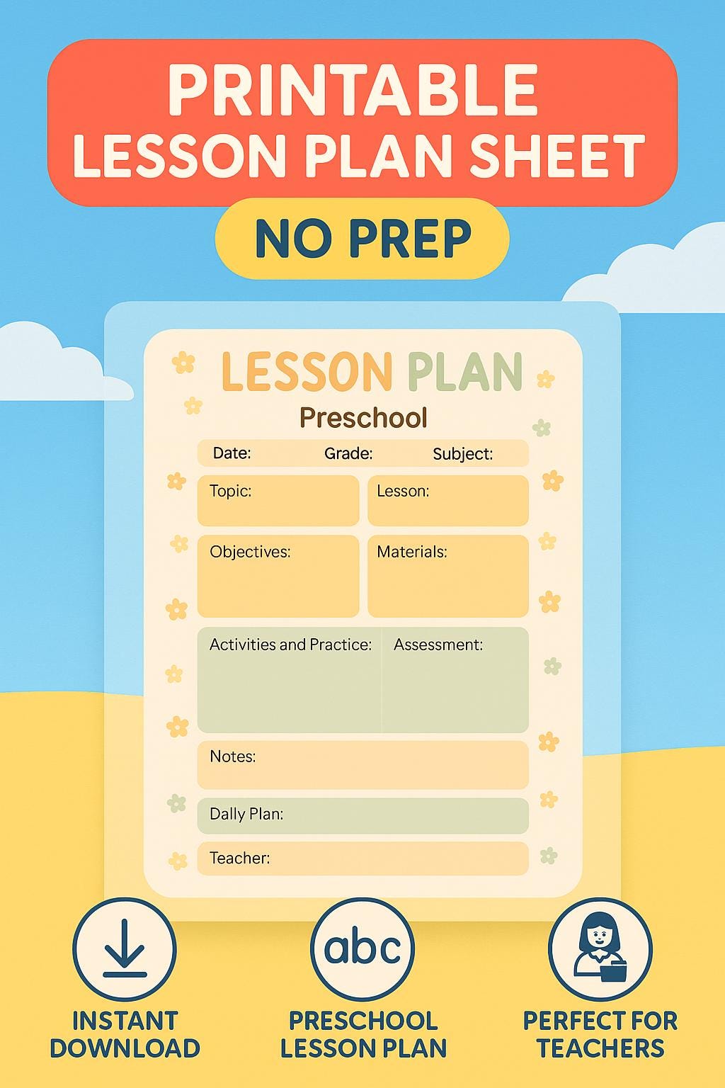 Teaching Tots: Preschool Lesson Organizer - Etsy
