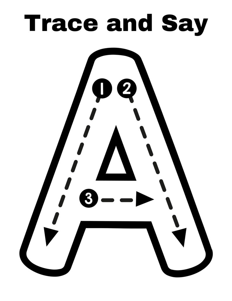 Alphabet Tracing Mats. Preschool. Letter Formation. Instant Etsy