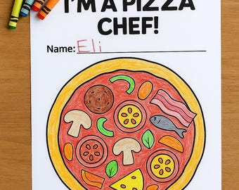Cut and Paste Pizza Craft – Printable Learning Activity