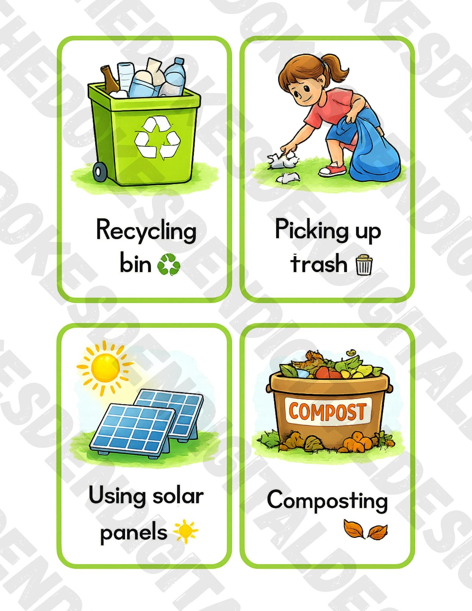 Earth Day Sorting Activity | Preschool Kindergarten Eco Printables ...