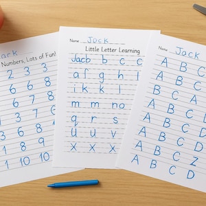 Early Learning Tracing Bundle – Uppercase, Lowercase & Numbers!