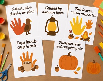 Autumn Handprint Activity Bundle | Preschool, Daycare & Homeschool Crafts