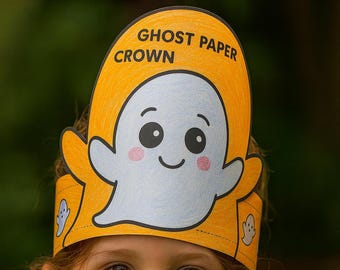 Halloween Ghost Crown Craft for Kids | No Prep Printable Classroom Activity