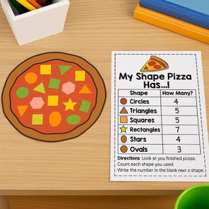 Utskrivbara pizzaformer: Matematik och finmotorik (PDF-nedladdning)