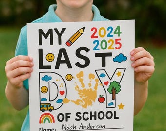 End of School Year Handprint Art | Printable Last Day Craft for Students