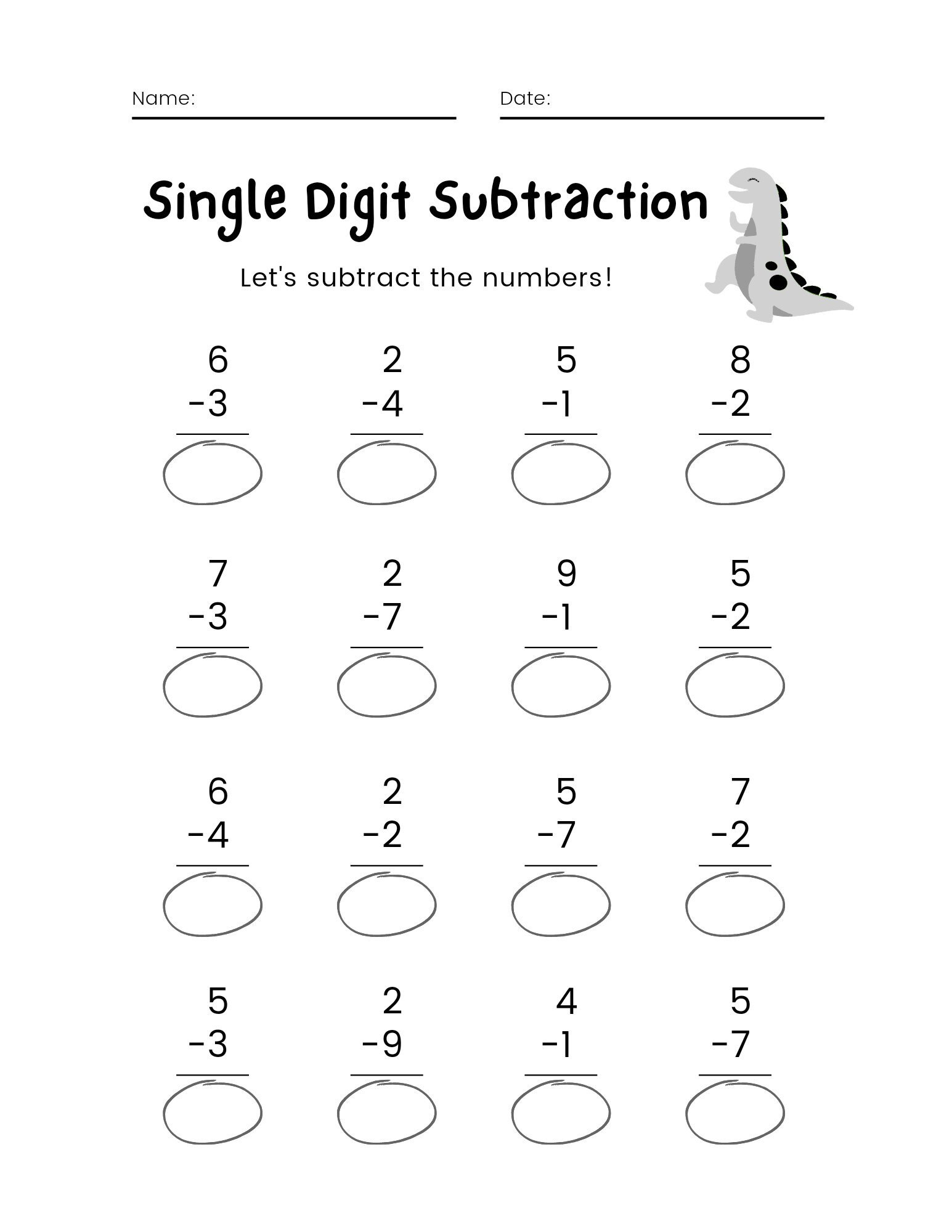 math worksheets addition subtraction instant download etsy
