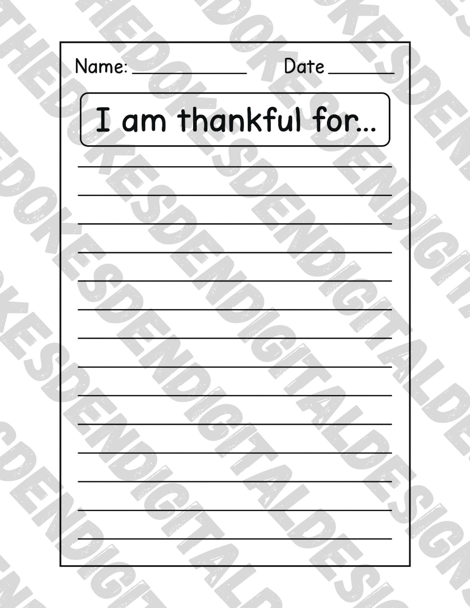 Turkey Time Thankful Writing Craft | Thanksgiving Classroom Activity - Etsy