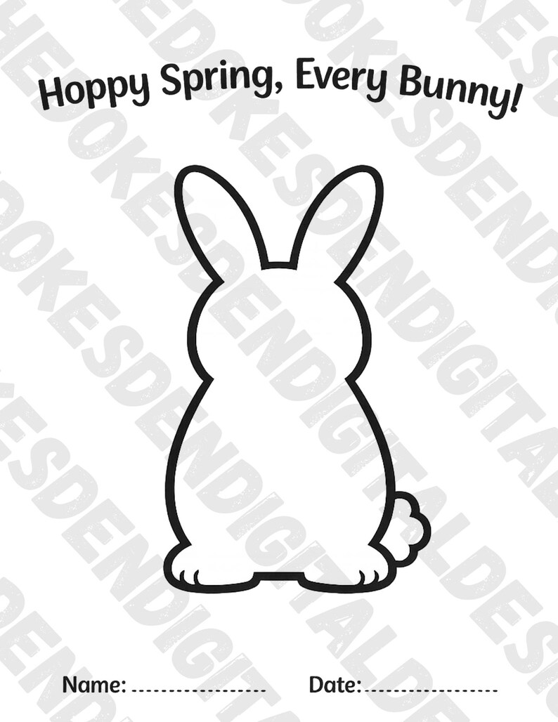 Scrap Paper Bunny Craft Template | Spring Easter Activity for Kids ...