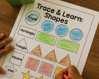 Feuille de travail pour le traçage de formes : activité amusante à imprimer pour le préscolaire et la maternelle (téléchargement PDF)