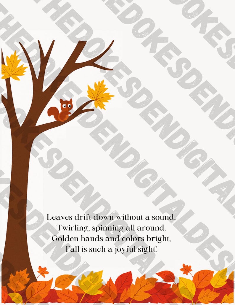 Printable Fall Handprint Tree Craft for Kids | Autumn Poem Keepsake ...