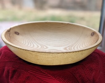 Food safe solid wooden Ash fruit bowl