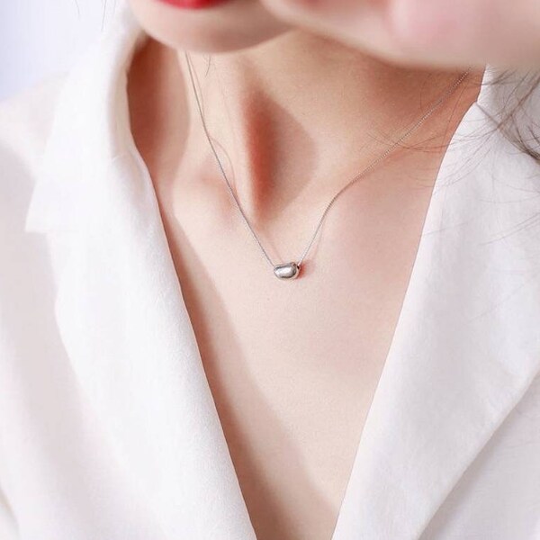 Bean Necklace Etsy