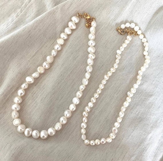 Stacked pearl choker sale
