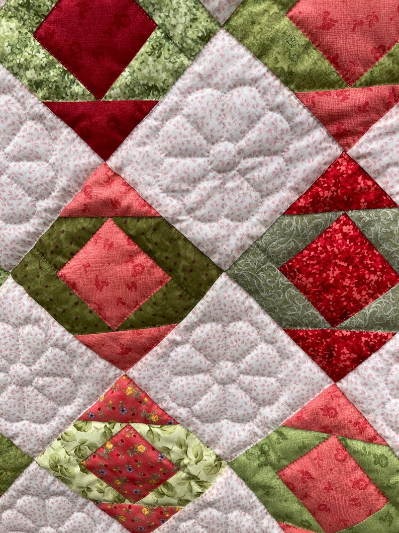 Homemade Quilt, Hand Quilted Quilt, Baby Quilt, Pieced Quilt, Homemade