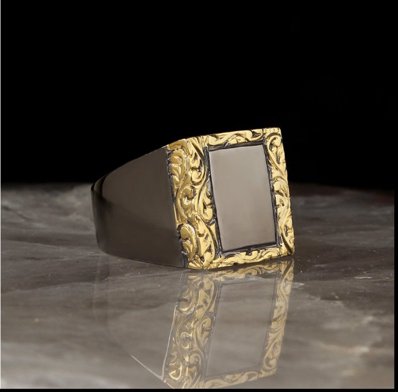 Style 925 Sterling Silver Turkish Ottoman Sultan New Roze Color Agate Stone Men/'s Ring Classic Ring,