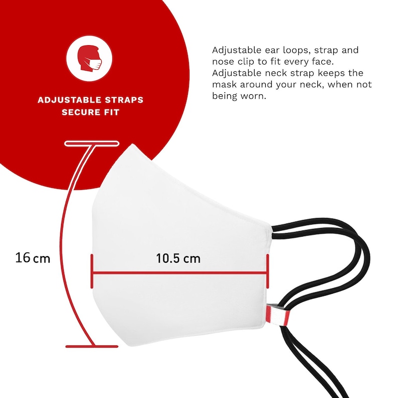 Face Mask LiquidRepellent Antibacterial with Nose Wire Unisex Etsy