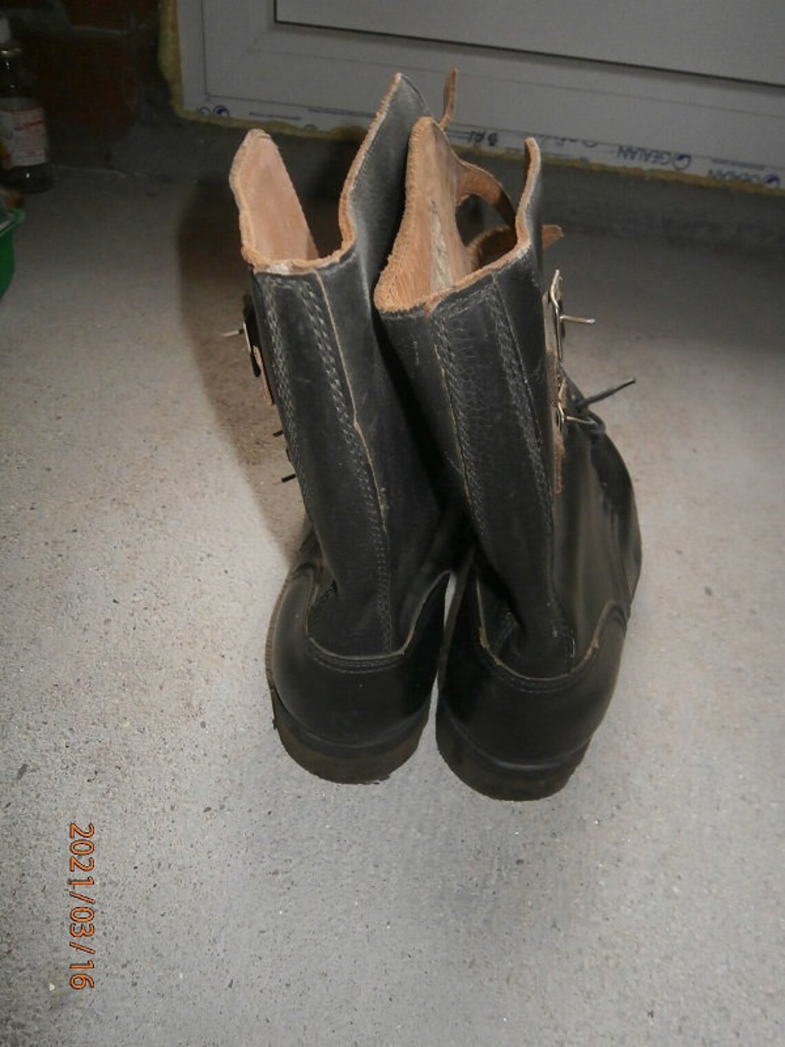 JNA Yugoslav Army black leather infantry boots size 415 | Etsy