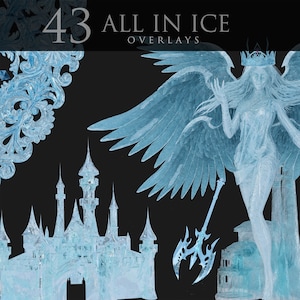 Winter Overlays/Ice/Frost/Christmas/Crown/PNG/Furniture/Pendants/Fantasy/Castle/Architecture/Clipart/Skull/Composites/3D render/Photoshop
