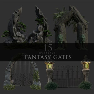 Fantasy Gates /Portals/Epic Fantasy/Architecture/Doors/Backdrops/Overlays/Instant Downloads/Stock Image/Photoshop/Photo manipulation