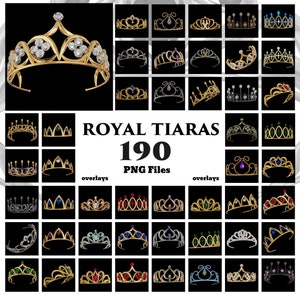 Kronen/Kronen/Edelsteine/Kopfbedeckung/Luxus/Kristalle/Accessoires/PNG/Overlays/Fantasy/2D gerendert/2Drendered/Fotografie/Schatz/Golden/Glänzend/Royal