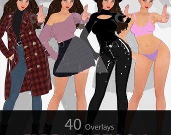 Elega Cartoon/Poses/Cartoons/Overlays/PNG/Tekens/Clipart/Coverart/Illustraties