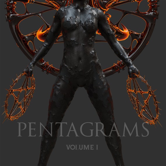 Pentagrams/Stock IMAGES/Fantasy Overlays/Magical Effects/Spells/Clipart/Magic/Witchcraft/3D renders/Pendants/PNG