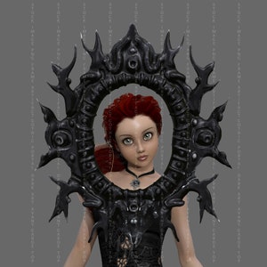 Frame/Artifact/Avant-Garde/Portal/Accessories/Stock Image/Gothic/Dark Art/Fantasy Art/3D/PNG/Cosplay/Instant Download/Best Props/Unique Art