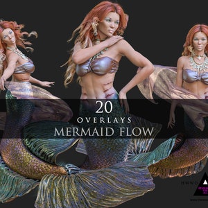 Mermaids/Underwater/Creatures/Mythological/Composite/PNGS/PNG/Overlay/Overlays/fantasy/Beauty/2D renders/2Drendered/photoshop/Mermaid