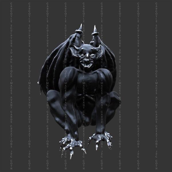 Gargoyle/Gothic/Sculpture/Statue/Dark art/Stock image/Instant Download/PNG/JPG/High Resolution/3D/Fantasy/Art/Photo Manipulation/Resources