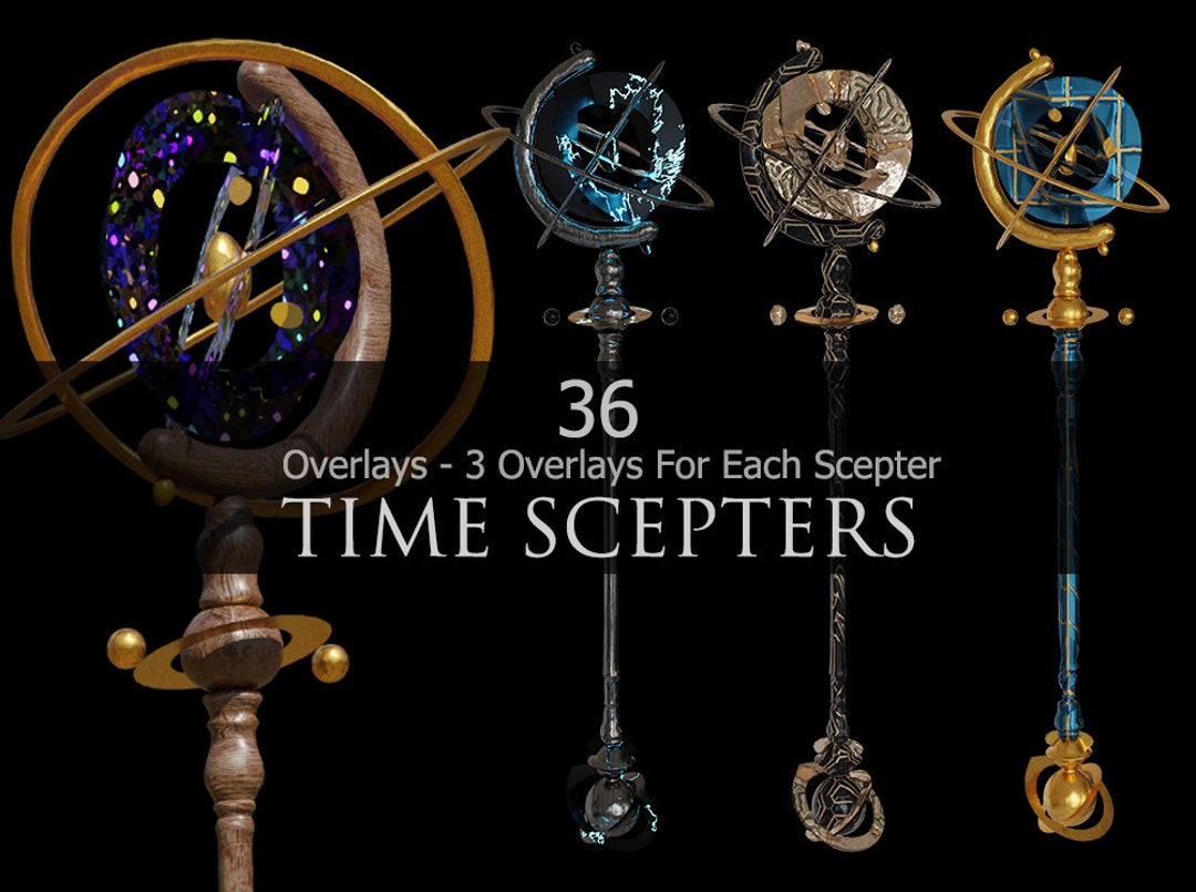 Time Scepter / Overlays / Wizard props / Magische gadgets / Etsy België